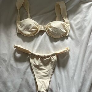 Strawberry Milk Mob Cream Bikini Set